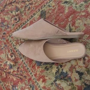 Old Navy "modern mule" in "new taupe"